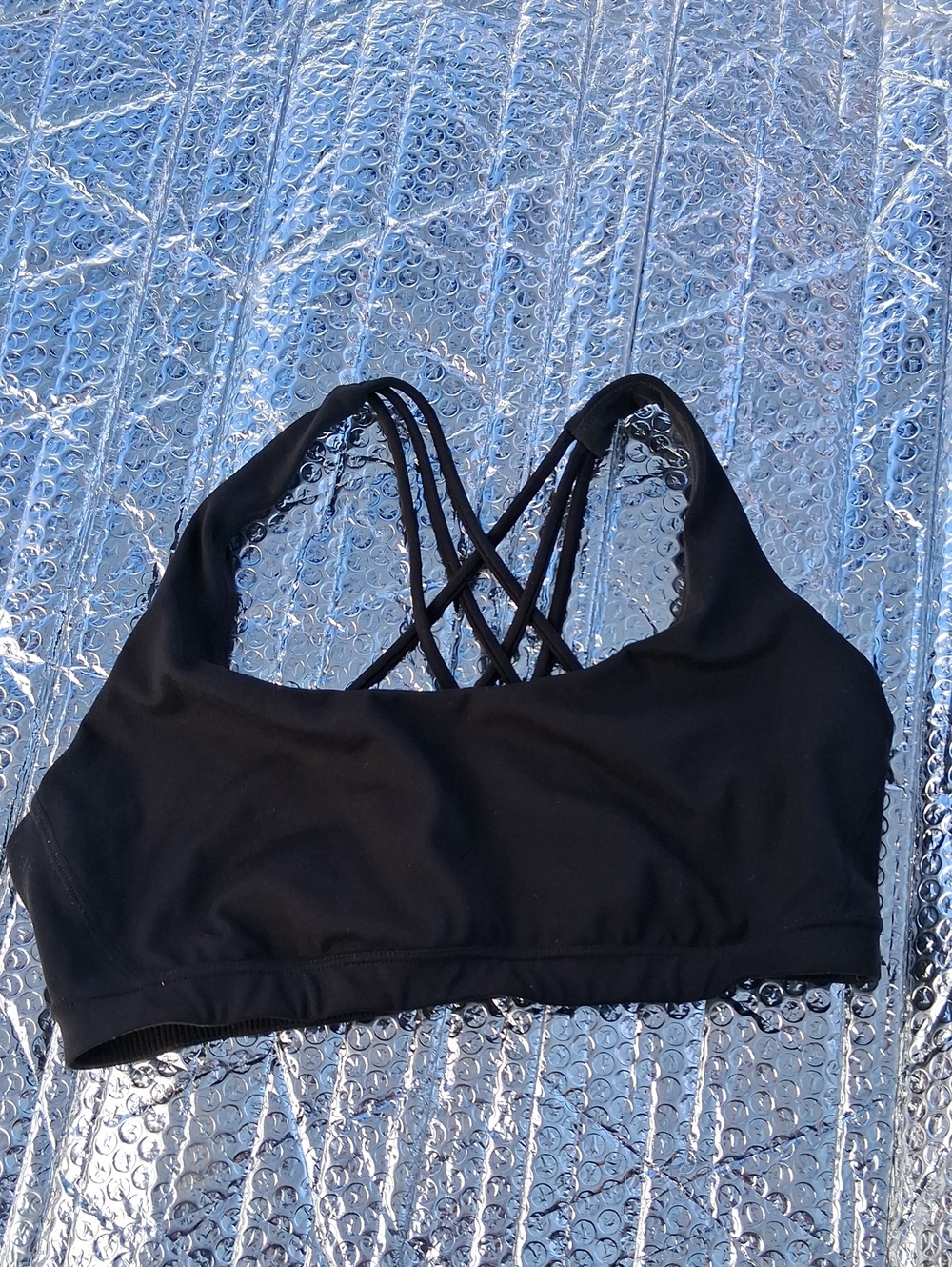 Victoria's Secret Black Strappy Sports Bra
